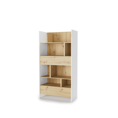 BED CONCEPT BC-28 regał 92x178 - biały/dąb artisan