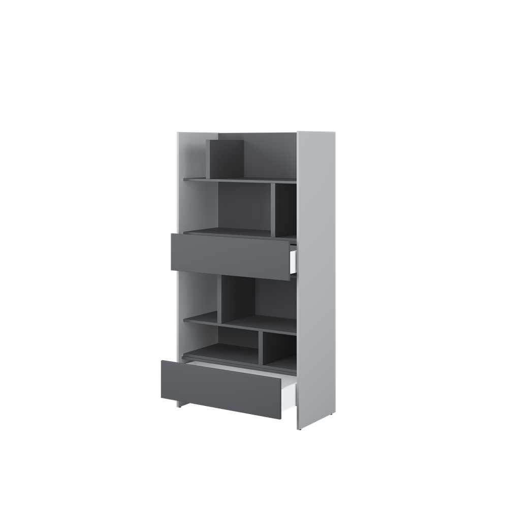 BED CONCEPT BC-28 regał 92x178 - szary/grafit