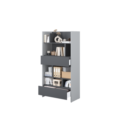 BED CONCEPT BC-28 regał 92x178 - szary/grafit