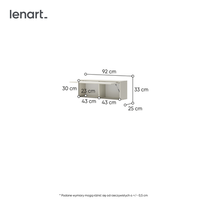 BED CONCEPT BC-29 szafka wisząca - kaszmir