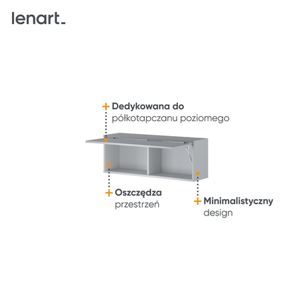 BED CONCEPT BC-29 szafka wisząca - szary