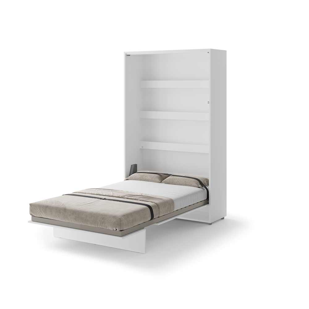 BED CONCEPT BC-02p - półkotapczan pionowy 120 - biały połysk