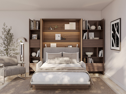 BED CONCEPT BC-02 - półkotapczan pionowy 120 - dąb dunin