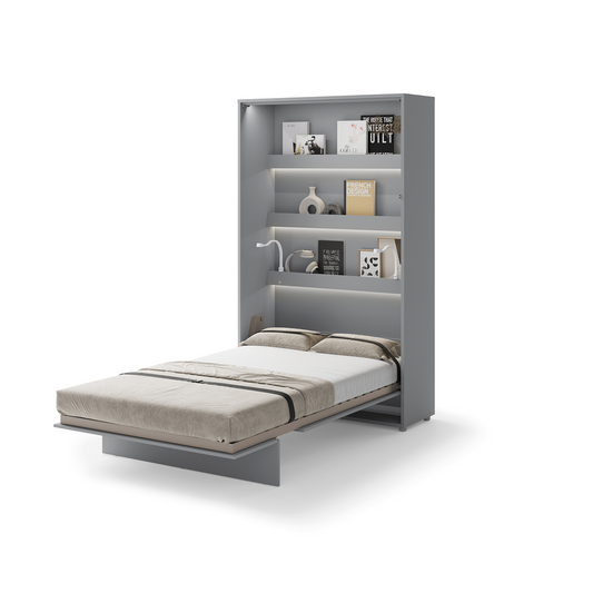 BED CONCEPT BC-02 - półkotapczan pionowy 120 - szary