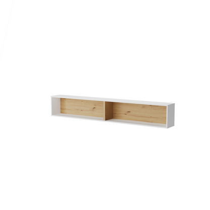 BED CONCEPT BC-30 półka wisząca - biały/dąb artisan