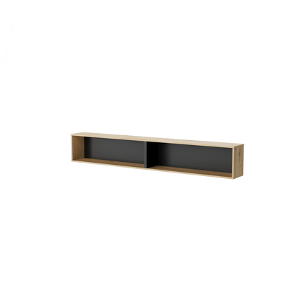 BED CONCEPT BC-30 półka wisząca - dąb artisan/czarny