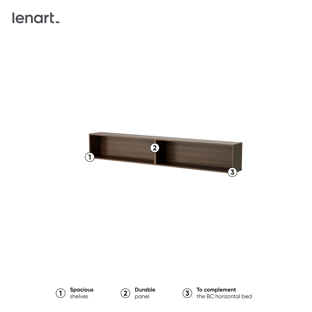 BED CONCEPT BC-30 półka wisząca - dąb dunin