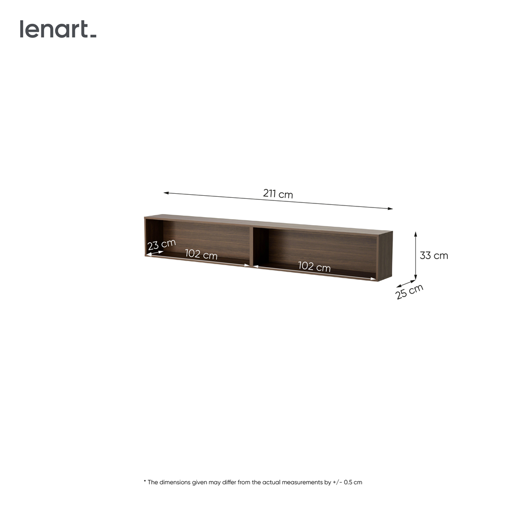 BED CONCEPT BC-30 półka wisząca - dąb dunin