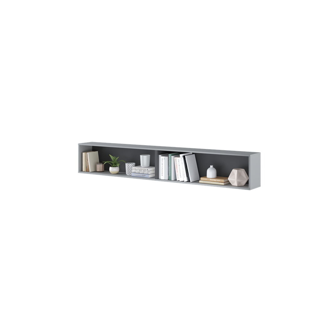 BED CONCEPT BC-30 półka wisząca - szary/grafit