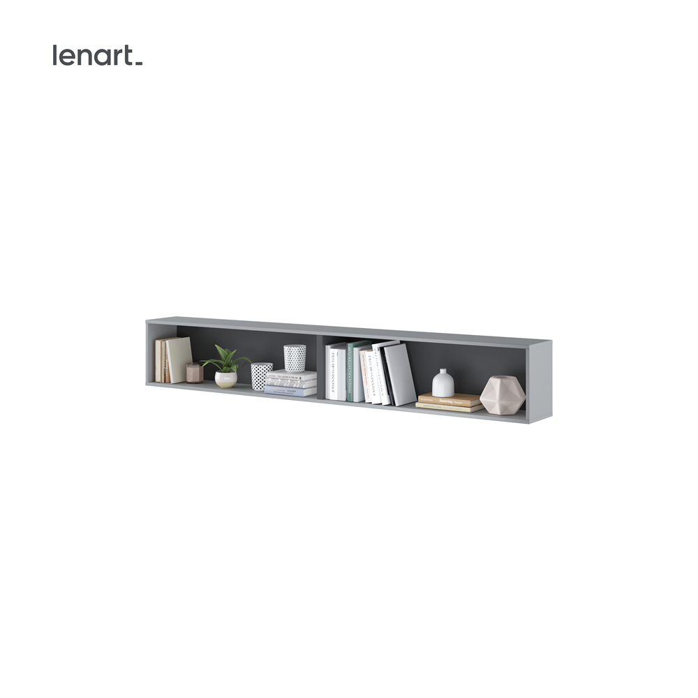 BED CONCEPT BC-30 półka wisząca - szary/grafit