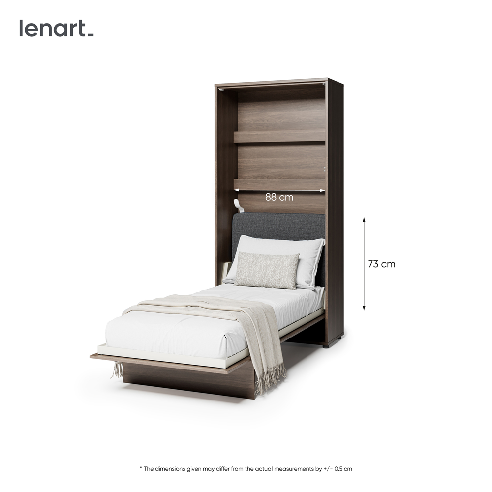 BED CONCEPT BC-31 zagłówek tapicerowany 90 do BC-03 - grafit ART 82630