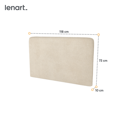 BED CONCEPT BC-32 zagłówek tapicerowany 120 do BC-02 - boucle beżowy PIU 03
