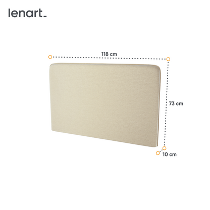 BED CONCEPT BC-32 zagłówek tapicerowany 120 do BC-02 - beżowy ART 82610