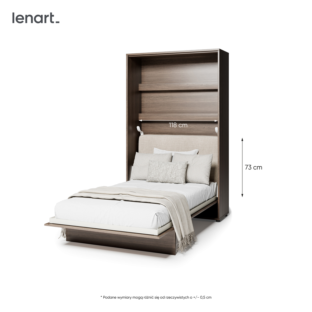 BED CONCEPT BC-32 zagłówek tapicerowany 120 do BC-02 - beżowy ART 82610