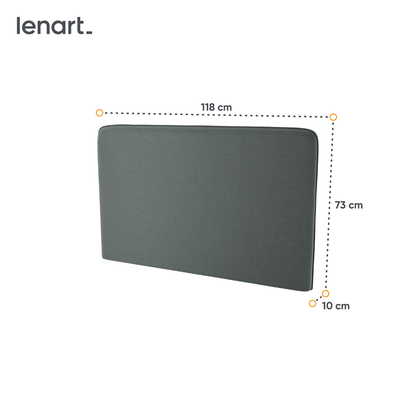BED CONCEPT BC-32 zagłówek tapicerowany 120 do BC-02 - grafit ART 82630