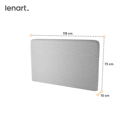 BED CONCEPT BC-32 zagłówek tapicerowany 120 do BC-02 - szart ART 82626