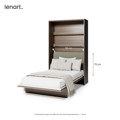 BED CONCEPT BC-32 zagłówek tapicerowany 120 do BC-02 - zielony LUKKA 38