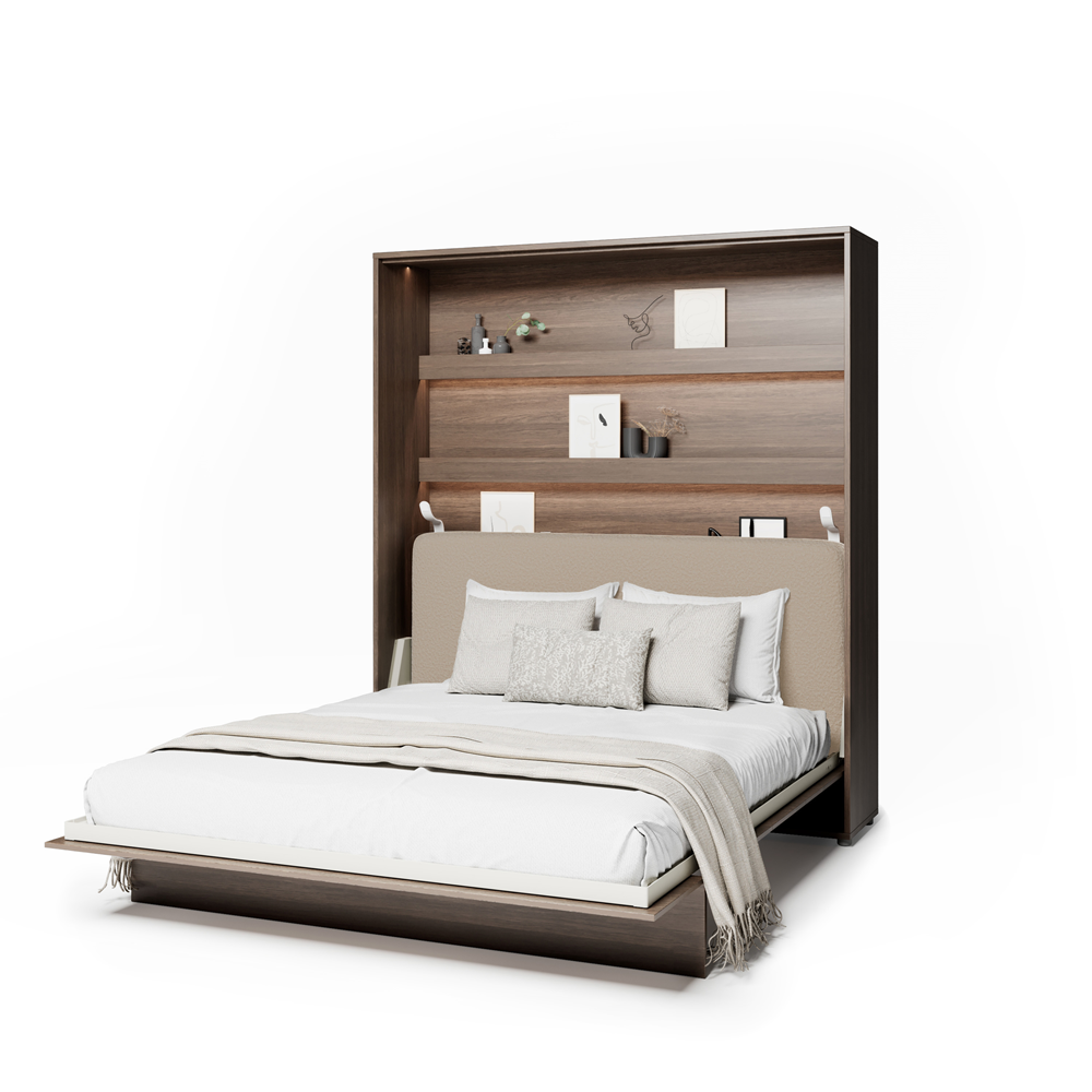 BED CONCEPT BC-33 zagłówek tapicerowany 180 do BC-13 - boucle beżowy PIU 03