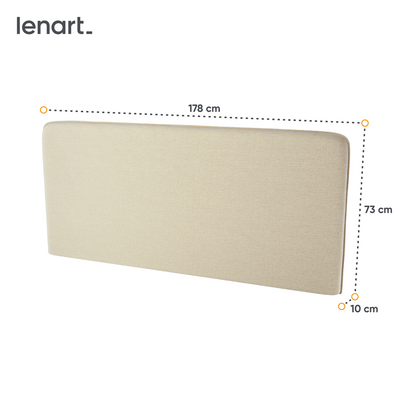 BED CONCEPT BC-33 zagłówek tapicerowany 180 do BC-13 - beżowy ART 82610