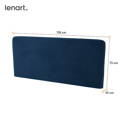 BED CONCEPT BC-33 zagłówek tapicerowany 180 do BC-13 - granat SOLO 263