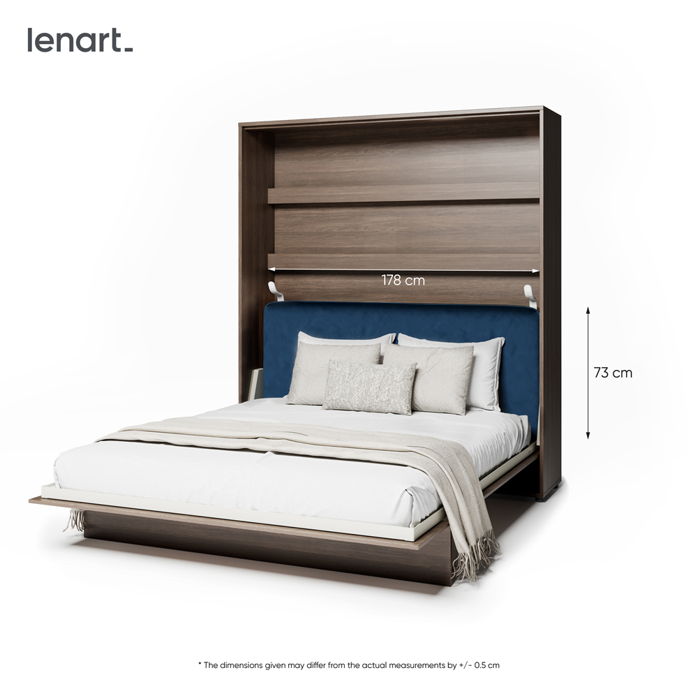 BED CONCEPT BC-33 zagłówek tapicerowany 180 do BC-13 - granat SOLO 263