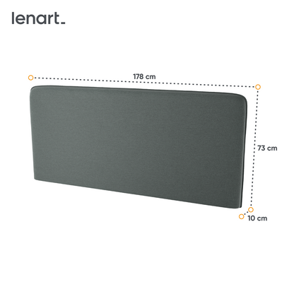 BED CONCEPT BC-33 zagłówek tapicerowany 180 do BC-13 - grafit ART 82630