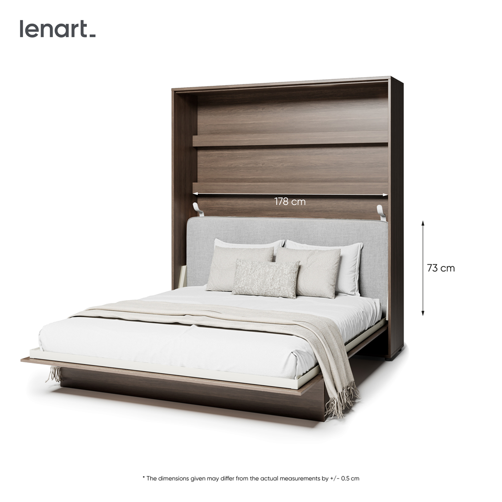 BED CONCEPT BC-33 zagłówek tapicerowany 180 do BC-13 - szary ART 82626