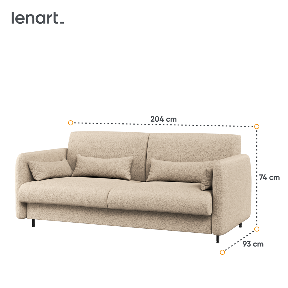 BED CONCEPT BC-35 - Sofa 180 do BC-13 - boucle beżowy PIU 03