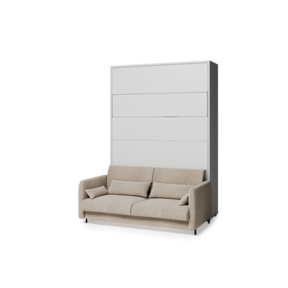 BED CONCEPT BC-36 - półkotapczan elektryczny 140 z zagłówkiem - biały/beżowy ART 82610