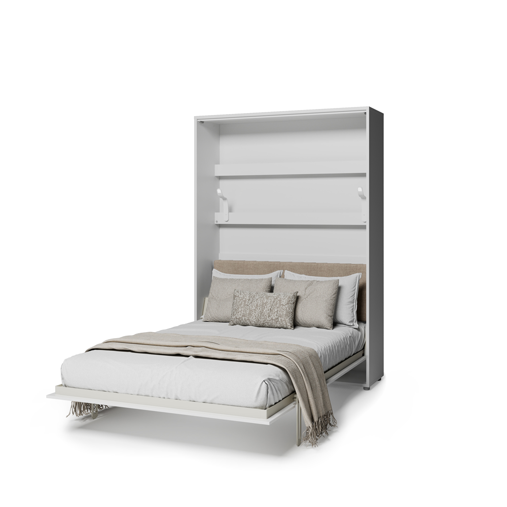 BED CONCEPT BC-36 - półkotapczan elektryczny 140 z zagłówkiem - biały/beżowy ART 82610
