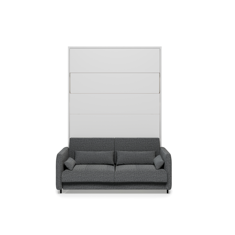 BED CONCEPT BC-36 - półkotapczan elektryczny 140 z zagłówkiem - biały/grafit ART 82630