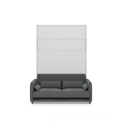 BED CONCEPT BC-36 - półkotapczan elektryczny 140 z zagłówkiem - biały/grafit ART 82630