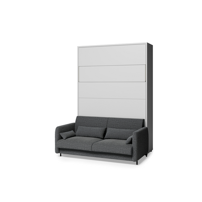 BED CONCEPT BC-36 - półkotapczan elektryczny 140 z zagłówkiem - biały/grafit ART 82630