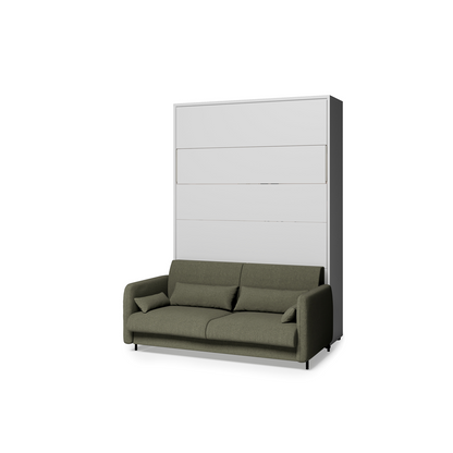 BED CONCEPT BC-36 - półkotapczan elektryczny 140 z zagłówkiem - biały/zielony LUKKA 38