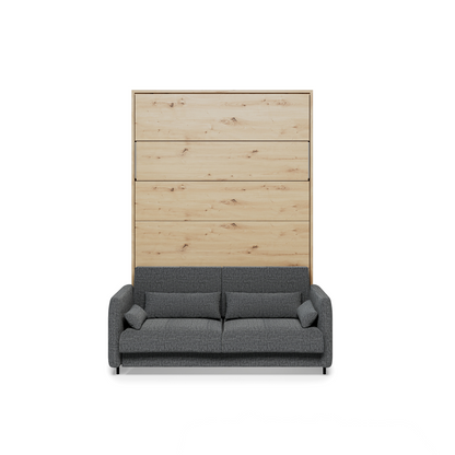 BED CONCEPT BC-36 - półkotapczan elektryczny 140 z zagłówkiem - dąb artisan/grafit ART 82630