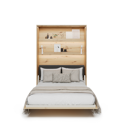 BED CONCEPT BC-36 - półkotapczan elektryczny 140 z zagłówkiem - dąb artisan/grafit ART 82630