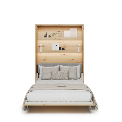 BED CONCEPT BC-36 - półkotapczan elektryczny 140 z zagłówkiem - dąb artisan/szary ART 82626