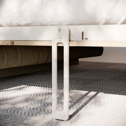 BED CONCEPT BC-36 - półkotapczan elektryczny 140 z zagłówkiem - dąb artisan/zielony LUKKA 38