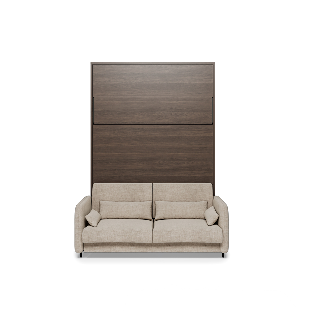 BED CONCEPT BC-36 - półkotapczan elektryczny 140 z zagłówkiem - dąb dunin/beżowy ART 82610