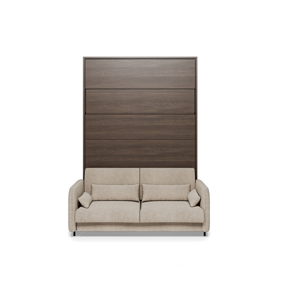 BED CONCEPT BC-36 - półkotapczan elektryczny 140 z zagłówkiem - dąb dunin/beżowy ART 82610