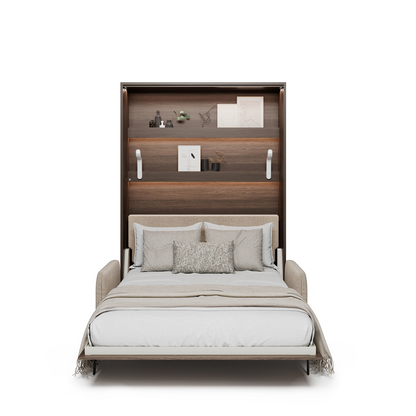 BED CONCEPT BC-36 - półkotapczan elektryczny 140 z zagłówkiem - dąb dunin/beżowy ART 82610