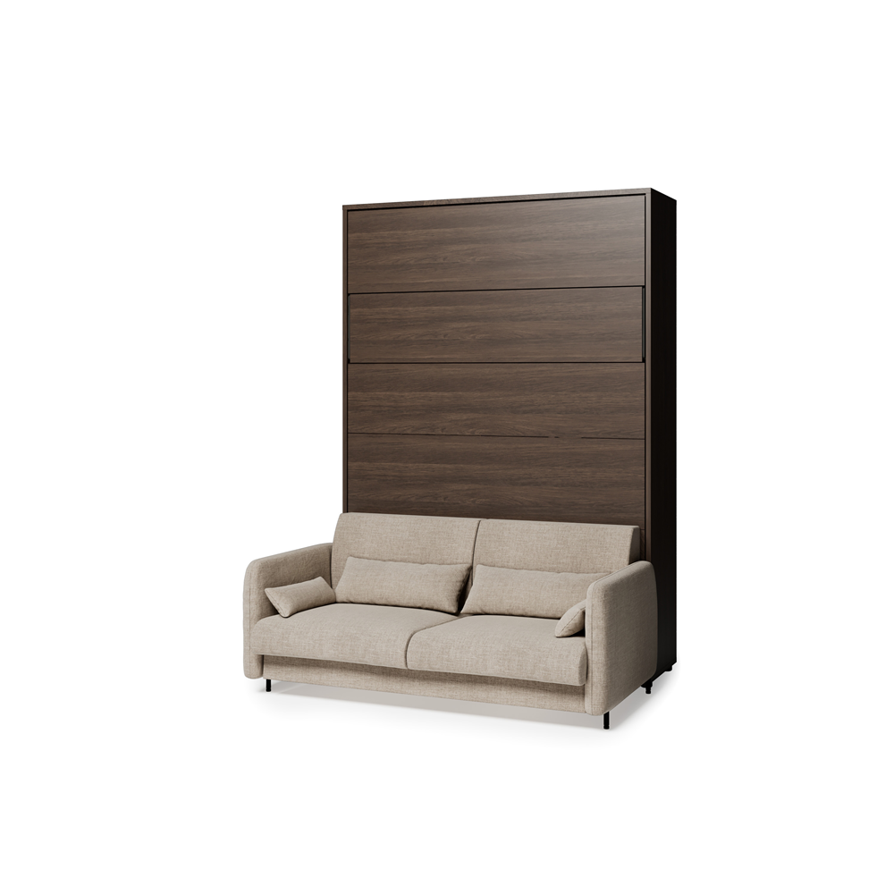 BED CONCEPT BC-36 - półkotapczan elektryczny 140 z zagłówkiem - dąb dunin/beżowy ART 82610