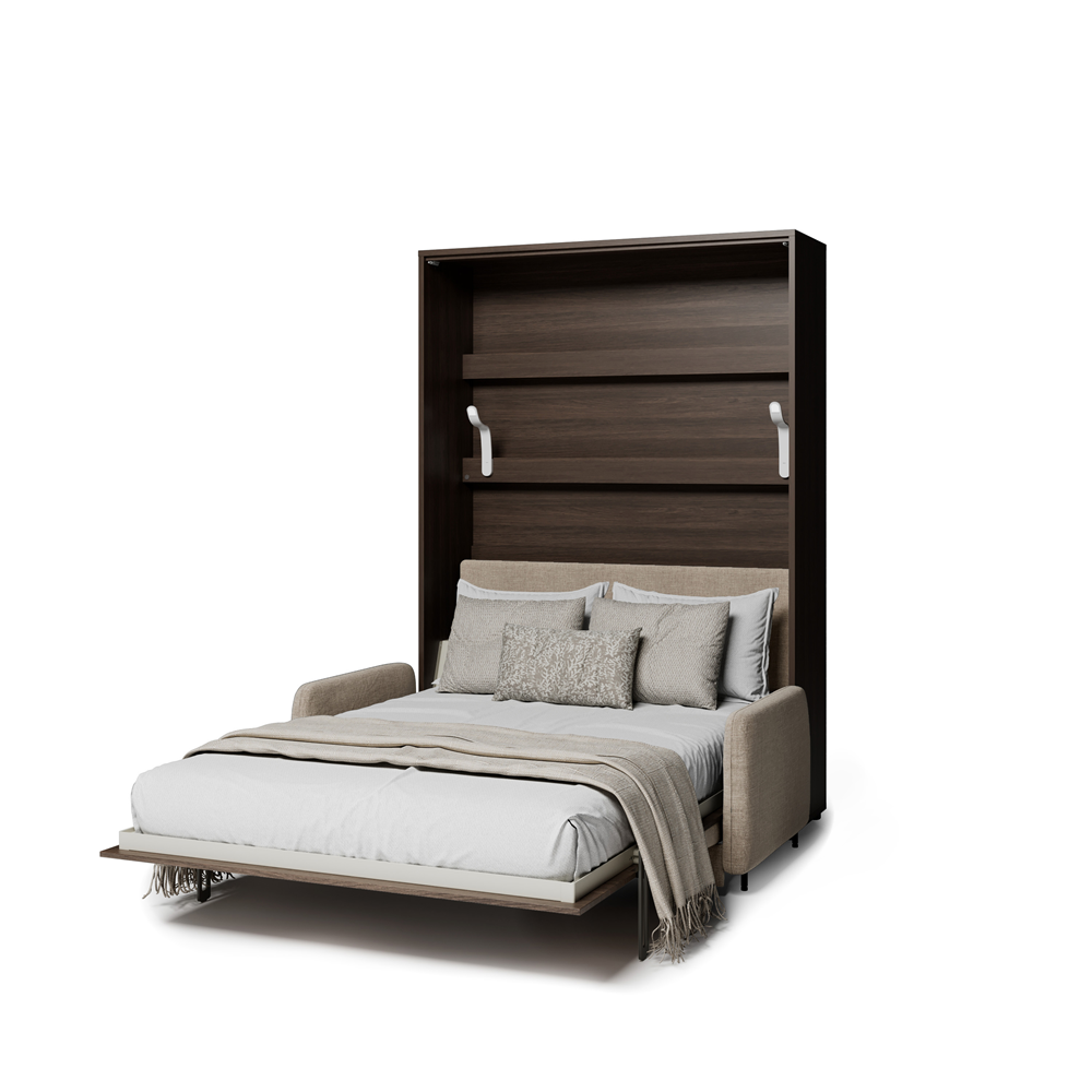 BED CONCEPT BC-36 - półkotapczan elektryczny 140 z zagłówkiem - dąb dunin/beżowy ART 82610