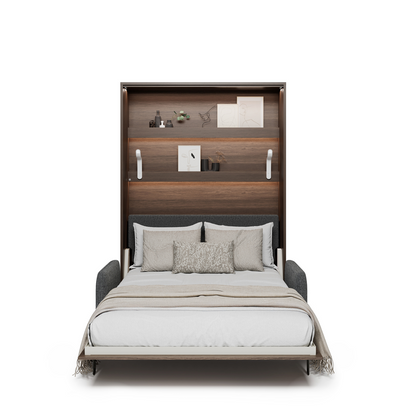 BED CONCEPT BC-36 - półkotapczan elektryczny 140 z zagłówkiem - dąb dunin/beżowy ART 82610