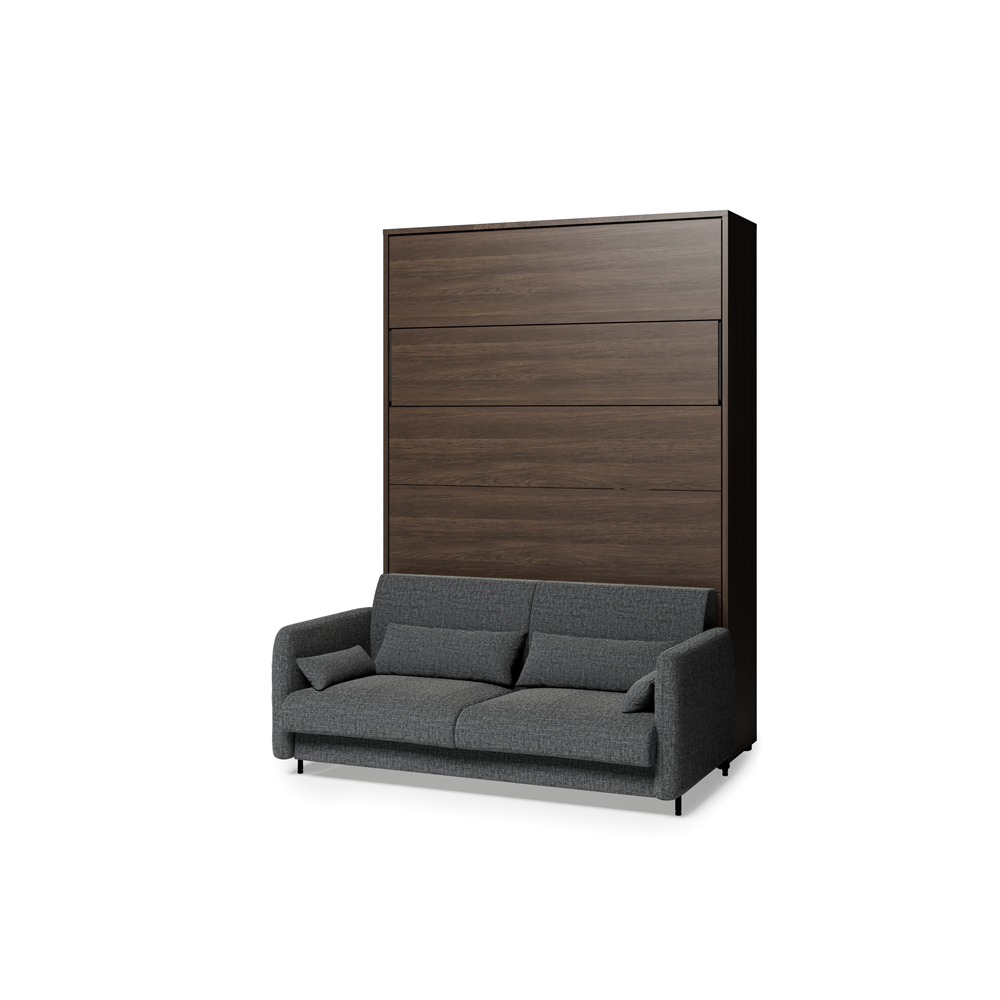 BED CONCEPT BC-36 - półkotapczan elektryczny 140 z zagłówkiem - dąb dunin/grafit ART 82630