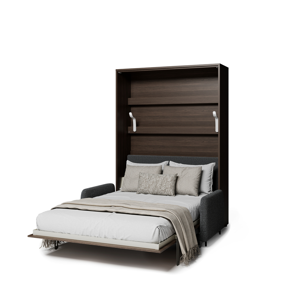 BED CONCEPT BC-36 - półkotapczan elektryczny 140 z zagłówkiem - dąb dunin/grafit ART 82630
