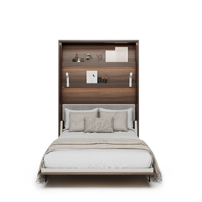 BED CONCEPT BC-36 - półkotapczan elektryczny 140 z zagłówkiem - dąb dunin/szary ART 82626