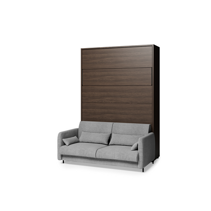 BED CONCEPT BC-36 - półkotapczan elektryczny 140 z zagłówkiem - dąb dunin/szary ART 82626
