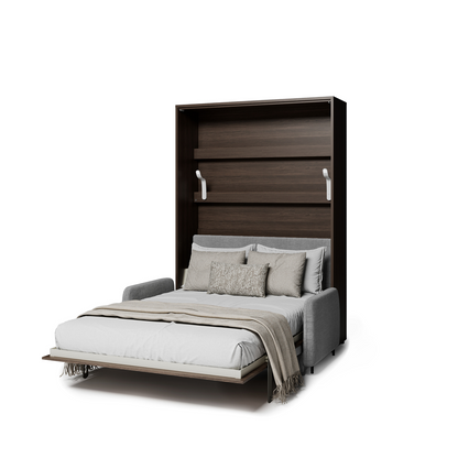 BED CONCEPT BC-36 - półkotapczan elektryczny 140 z zagłówkiem - dąb dunin/szary ART 82626