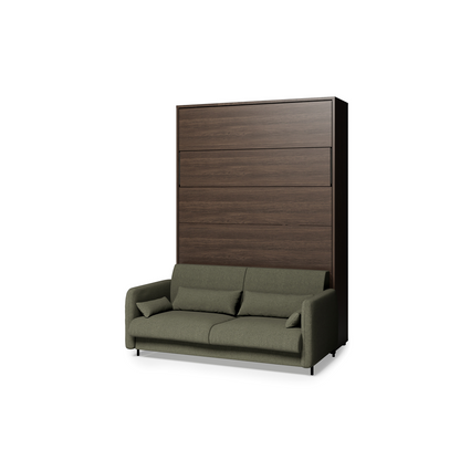 BED CONCEPT BC-36 - półkotapczan elektryczny 140 z zagłówkiem - dąb dunin/zielony LUKKA 38